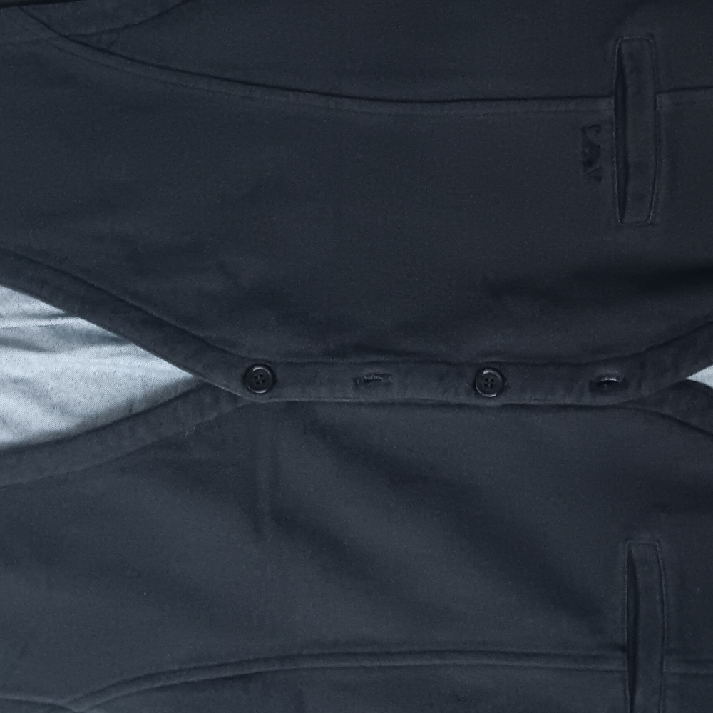 Black Button-Up Vest Armani JEANS LINE